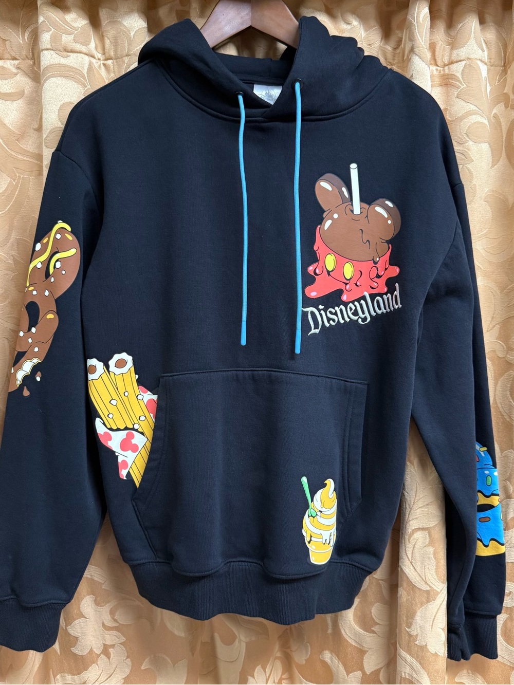 2024 Disney Parks Eats Treats Mickey Snacks Dole Whip Churro Hoodie Size S